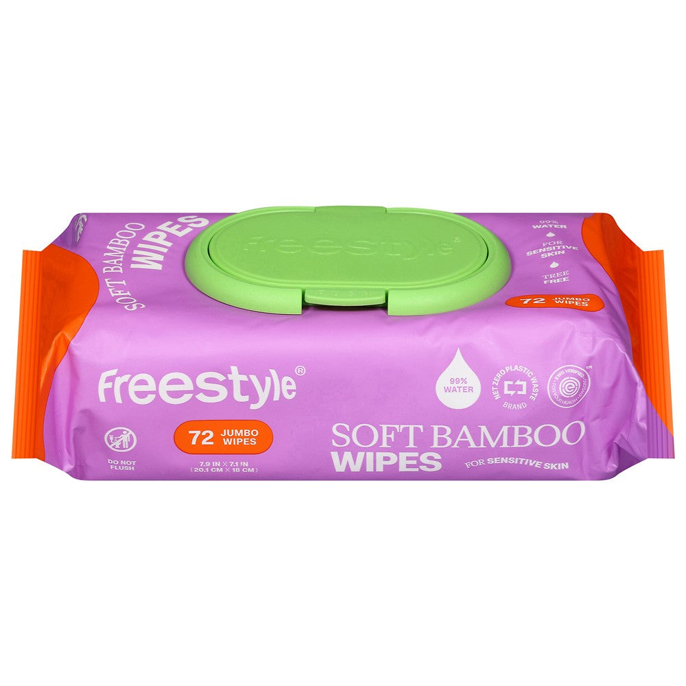 Freestyle - Wipes Soft Bamboo - Case of 12-72 CT
