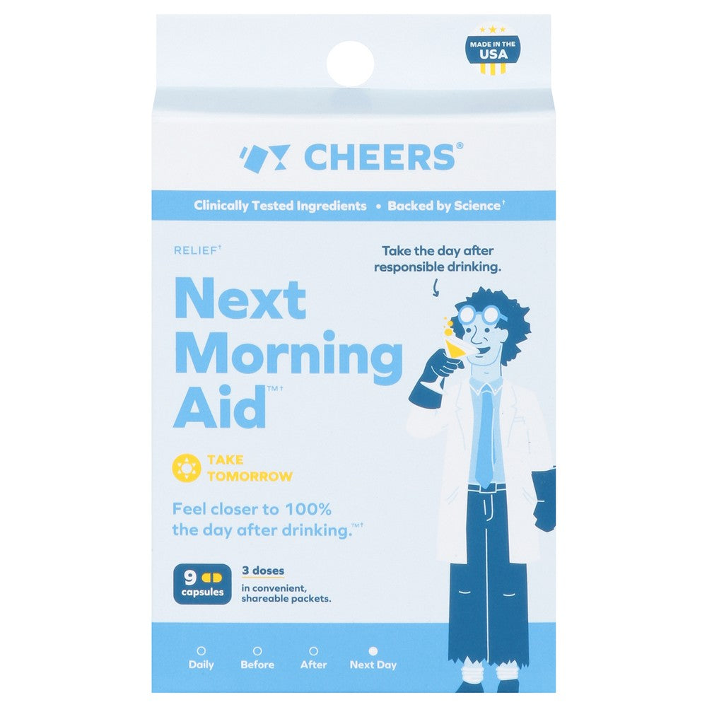 Cheers - Next Morning Aid Relief - EA of 1-9 CT