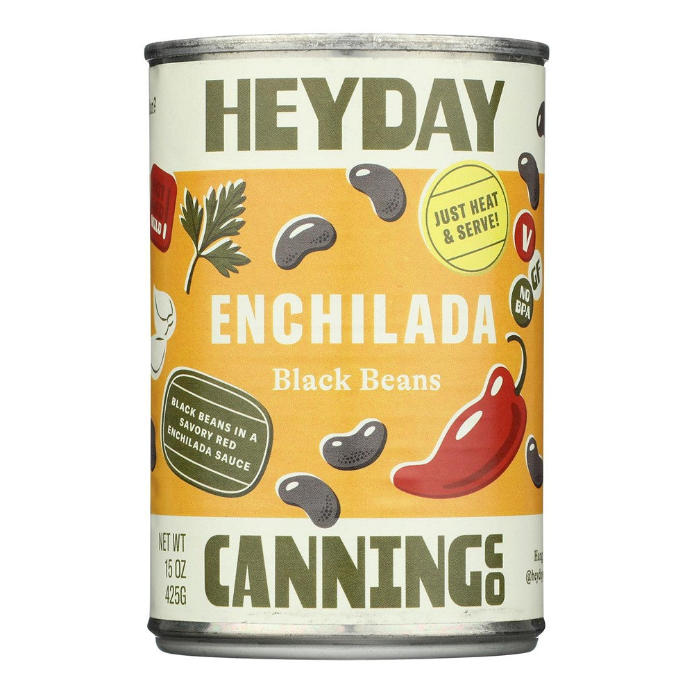 Heyday Canning Co. - Beans Black Enchilada - Case of 12-15 OZ