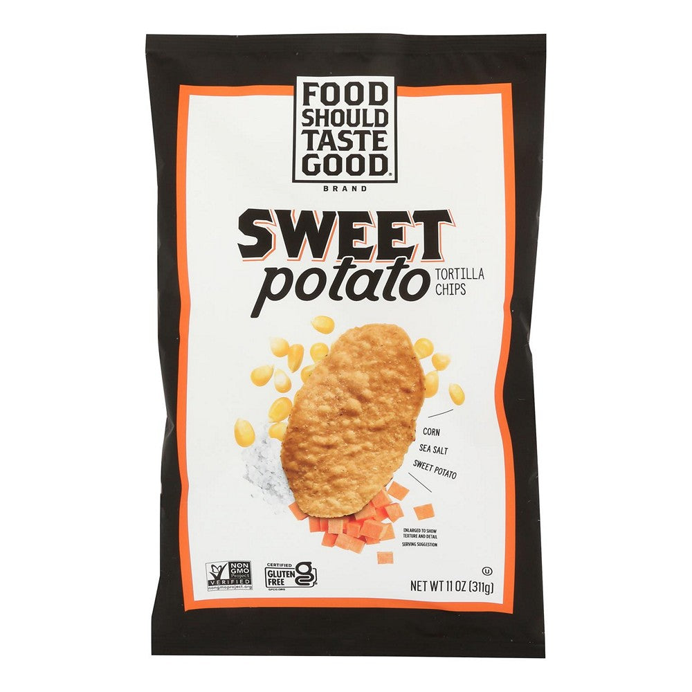Food Should Taste Good - Tortilla Chips Swt Potato - Case of 12-11 OZ