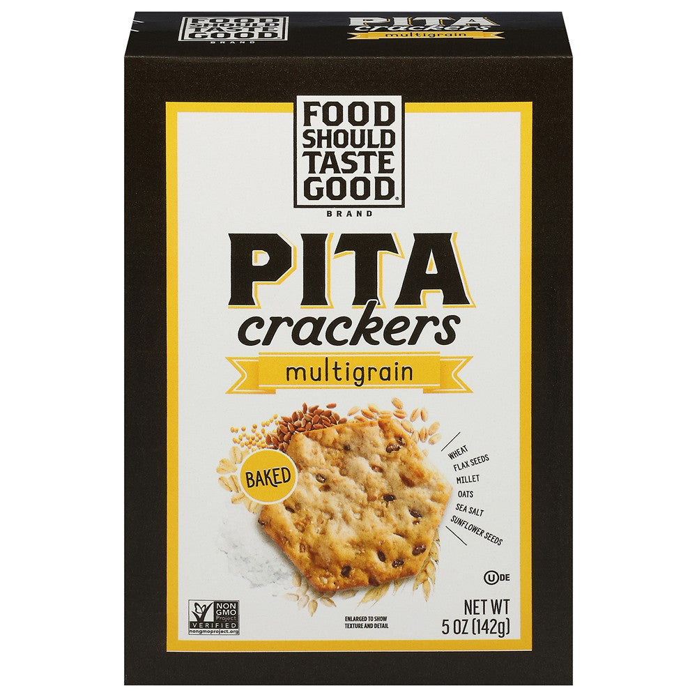 Food Should Taste Good - Crackers Pita Bkd Multgrn - Case of 6-5 OZ