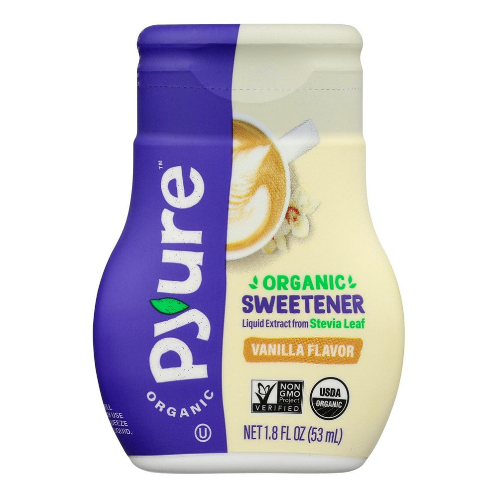 Pyure Sugar Free Organic Vanilla Liquid Stevia Extract - Case of 6 - 1.8 OZ