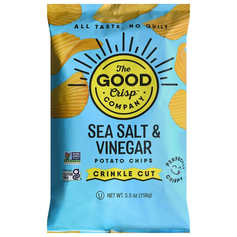 The Good Crisp Company - Pot Chp Crinkle Slt Vngr - Case of 12-5.5 OZ