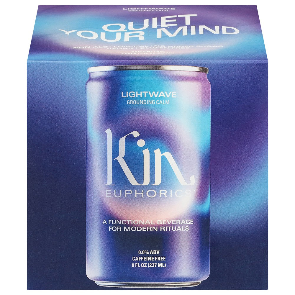Kin Euphorics - Adaptogens Lghtwv Clm 4pk - Case of 6-4/8 FZ