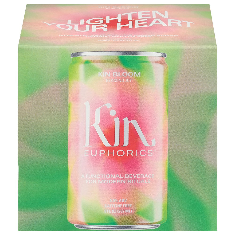 Kin Euphorics - Adaptogens Kin Bloom 4pk - Case of 6-4/8 FZ