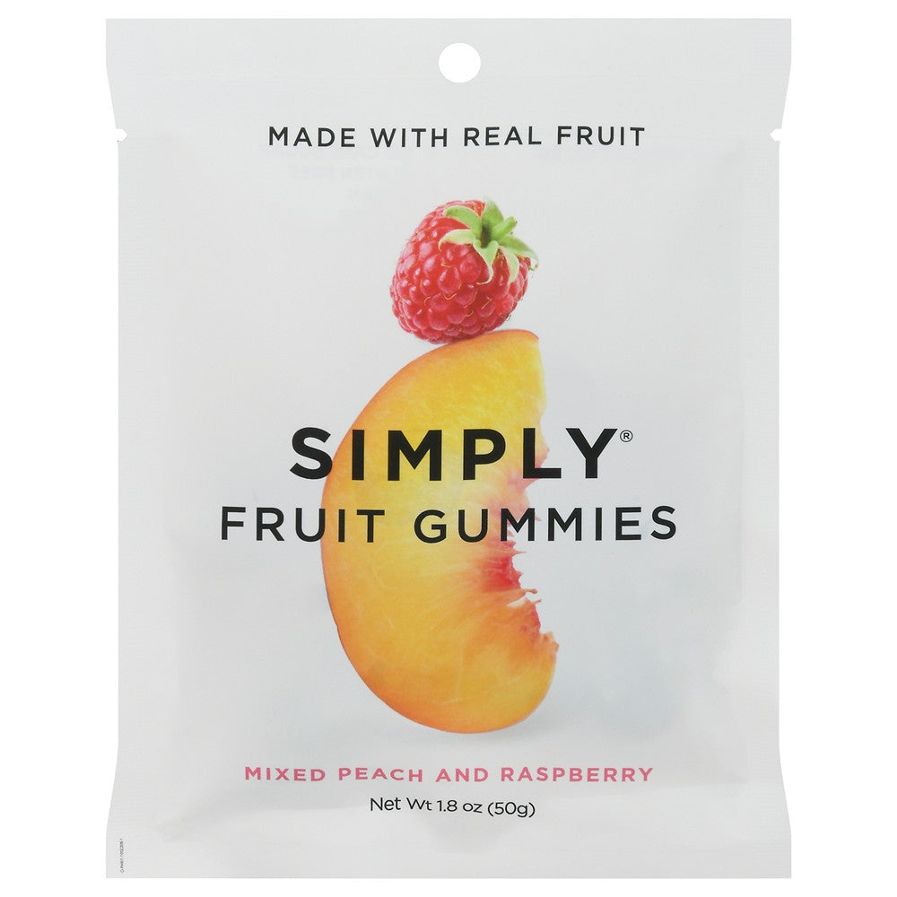 Simply Gum - Fruit Btes Pch&raspberry - Case of 8-1.8 OZ