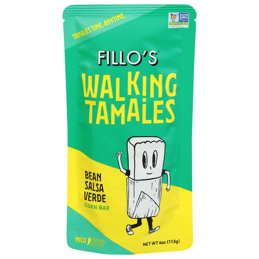 Fillo's - Tamales Bean Salsa Verde - Case of 7-4 OZ