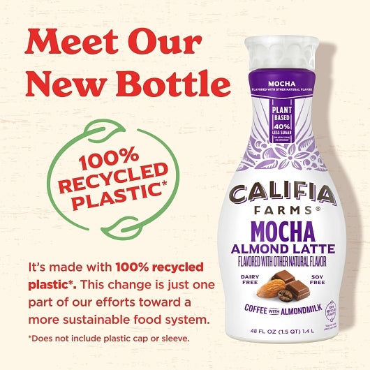 Califia Farms Mocha Cold Brew Coffee With Almond Milk 48 Fluid Ounce - 6 Per Case.