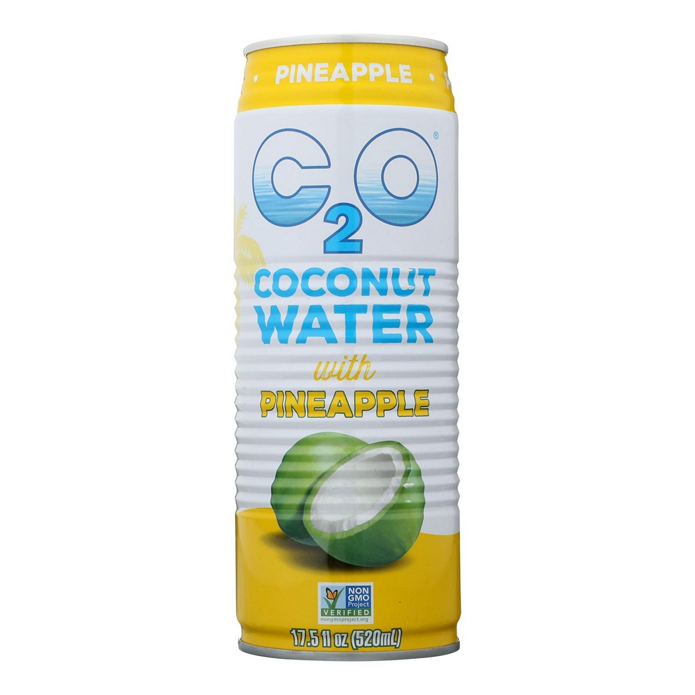C2O Coconut Water With Pineapple Juice And Coconut Pulp - Case of 12 - 17.5 FZ