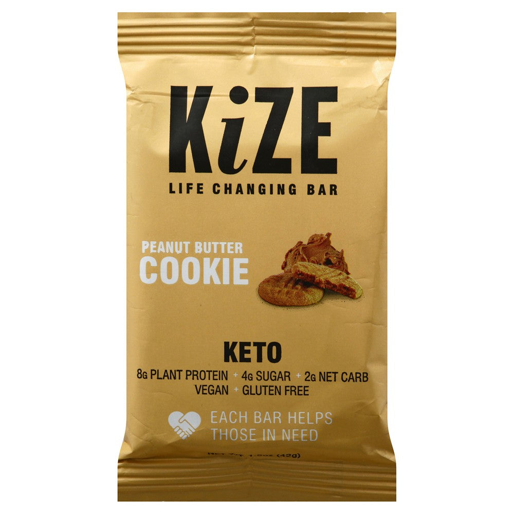 Kize Concepts - Keto Bar Peanut Butter - Case of 10-1.5 OZ