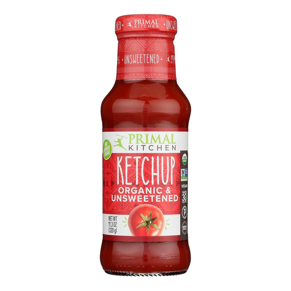Primal Kitchen Organic And Unsweetened Ketchup - Case of 12 - 11.3 OZ