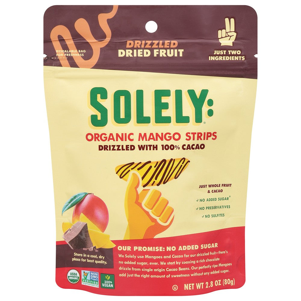 Solely - Drd Frt Og2 Mango Strips - Case of 8-2.8 OZ