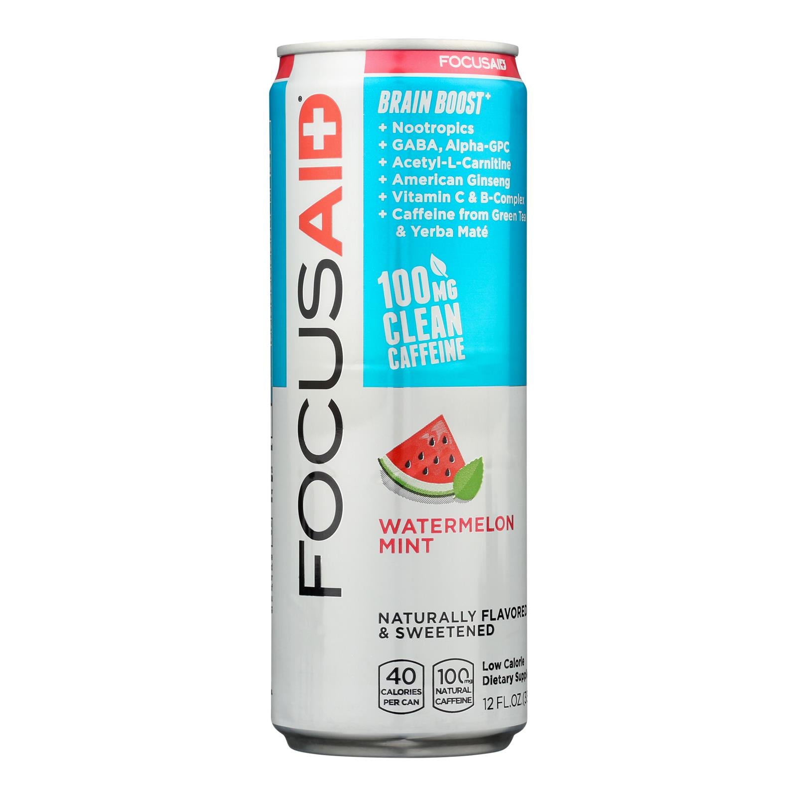 Lifeaid Beverage Company - Focusaid Watermelon Mint - Case of 12-12 Fluid Ounce