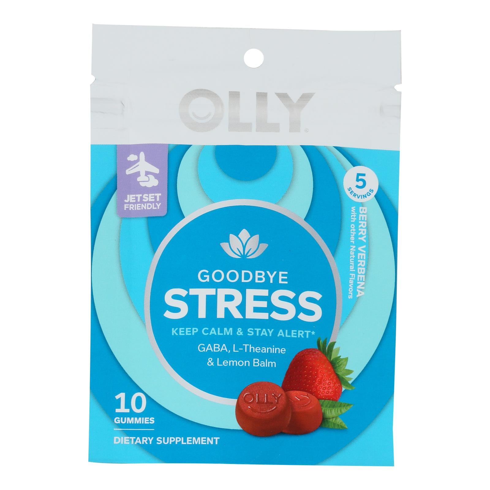 Olly - Stress Berry Verbena Gmy - Case of 24-10 Count