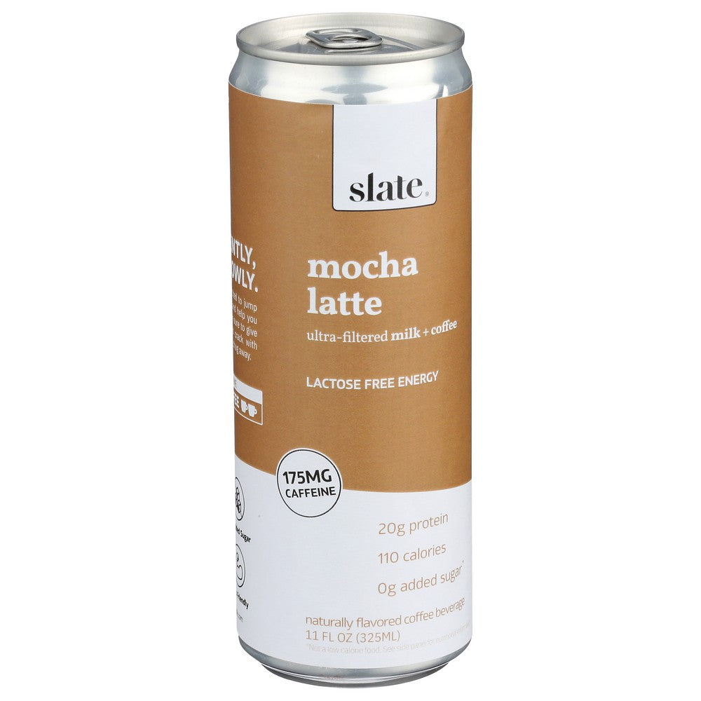 Slate Espresso Chocolate Milk, Lactose Free 11 fl oz (Pack of 12), SnackMagic