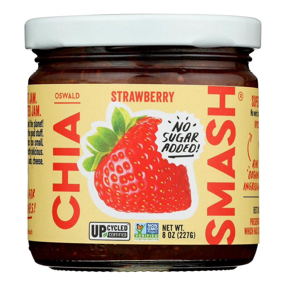 Oswald - Jam Chia Smash Strawberry - Case of 6-8 OZ