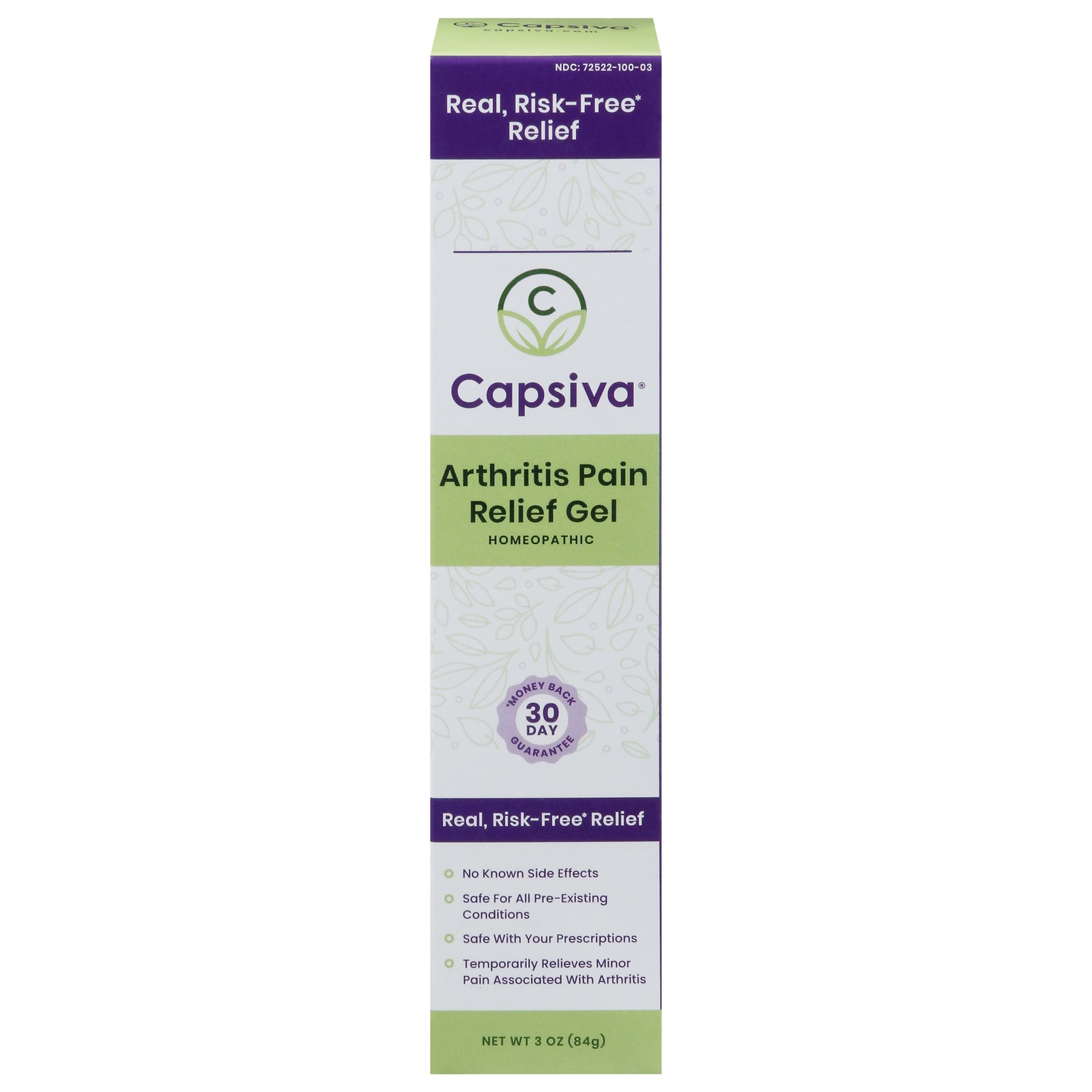Capsiva - Arthritis Pain Relief Gel - 1 Each-3 OZ