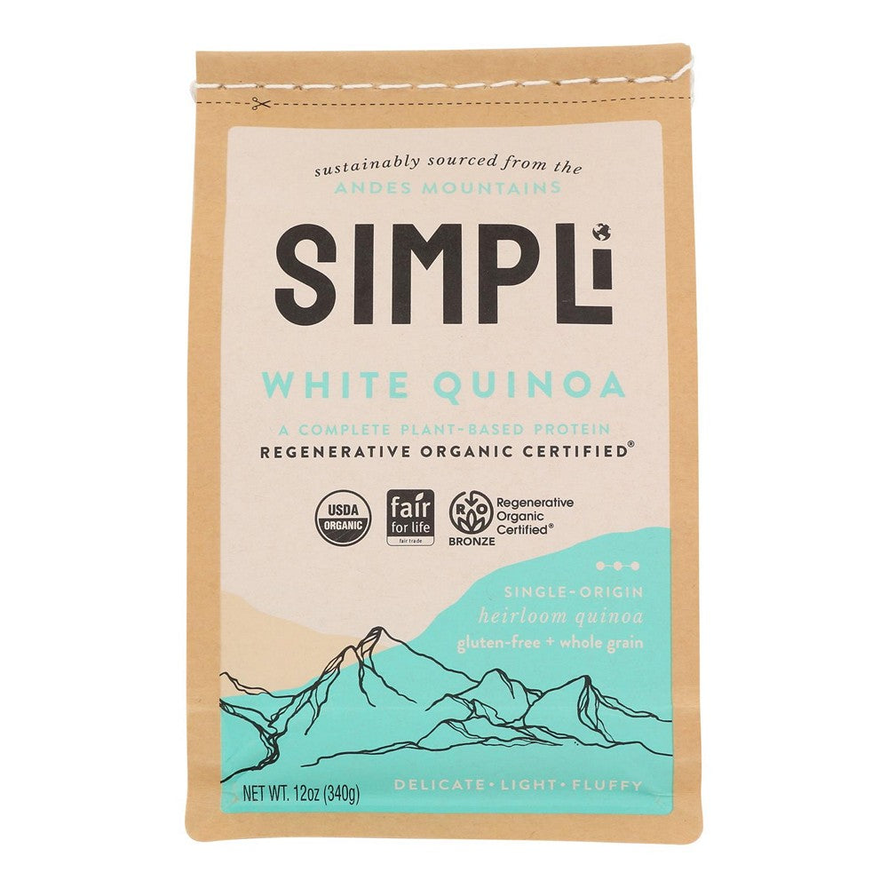 Simpli - Quinoa White Regenrte - Case of 8-12 OZ