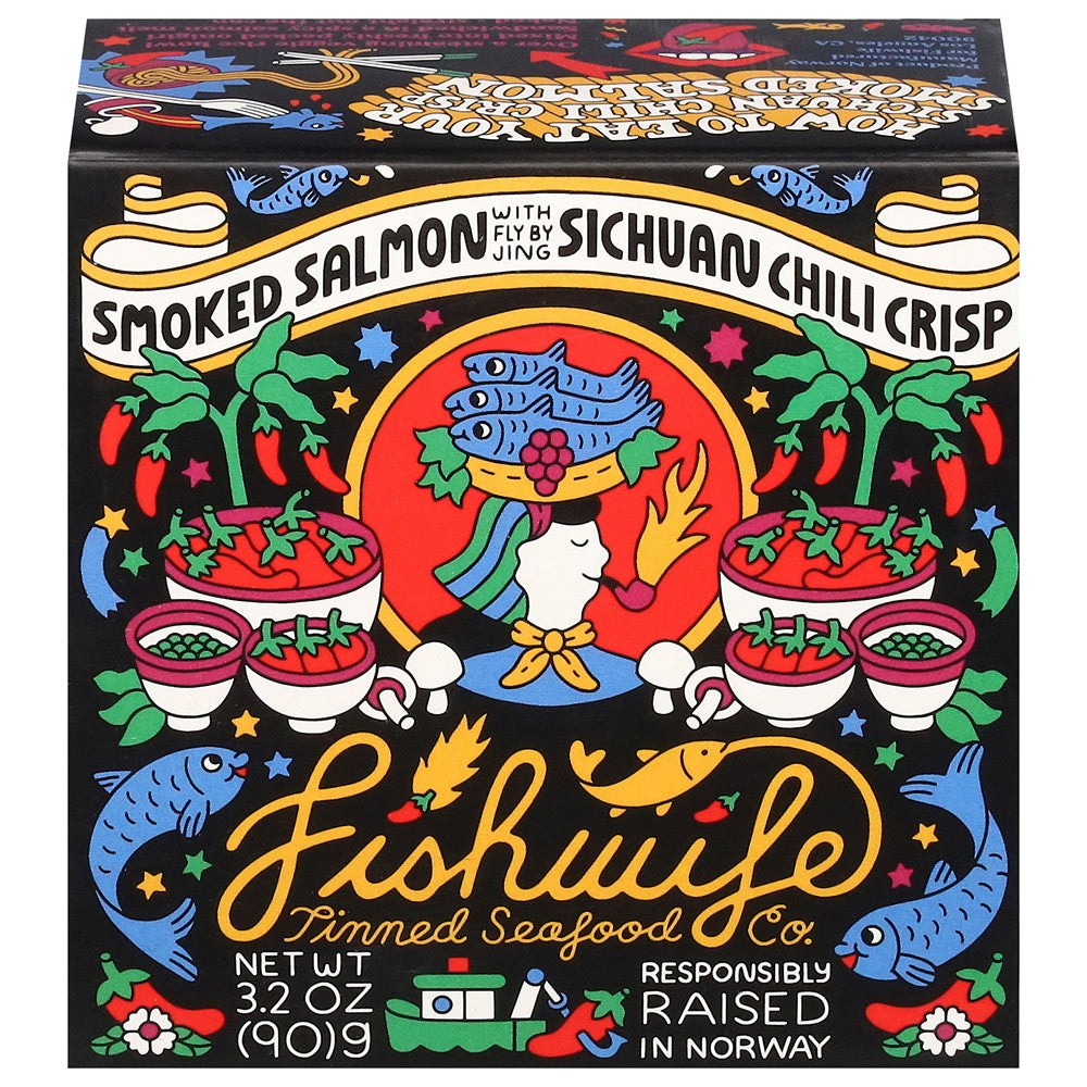Fishwife - Salmn Smkd Schn Chli Crsp - Case of 6-3.2 OZ