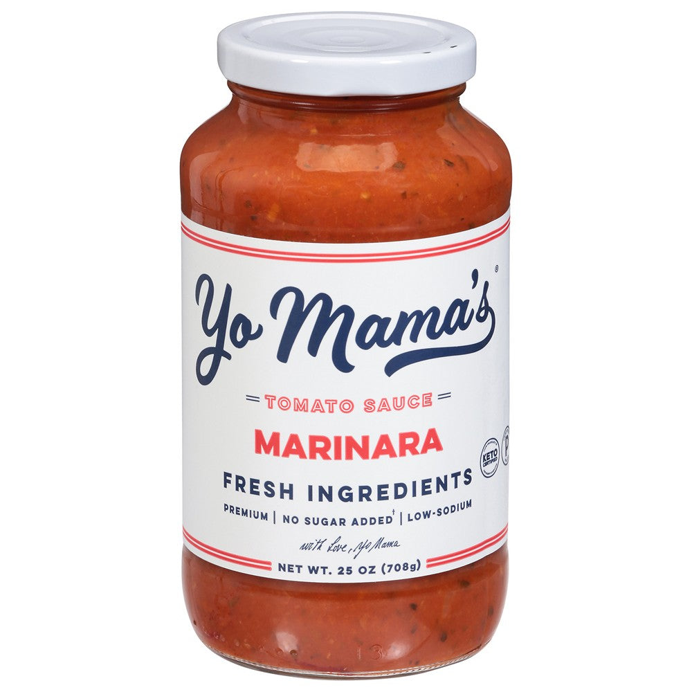 Yo Mama's Foods - Pasta Sauce Marinara - Case of 6-25 OZ