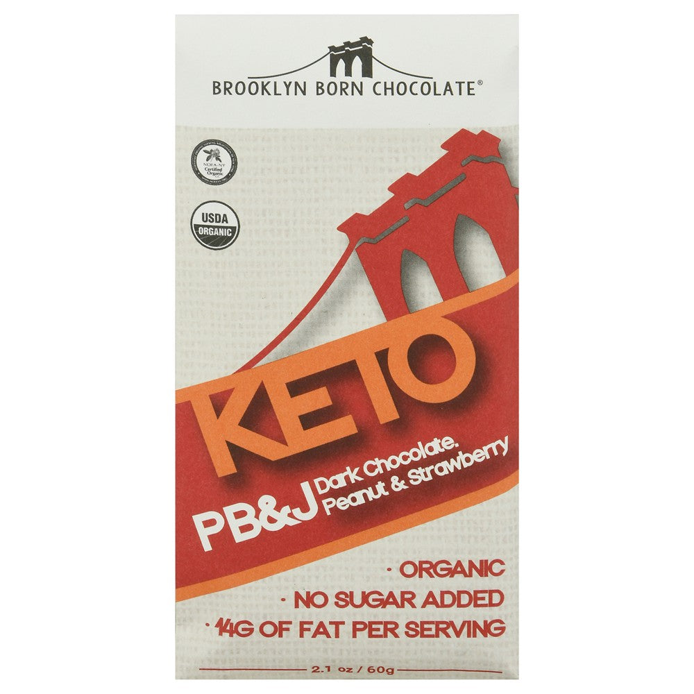 Brooklyn Born Chocolate - Bar Og2 Dkchc Pbjstrw Kto - Case of 12-2.1 OZ