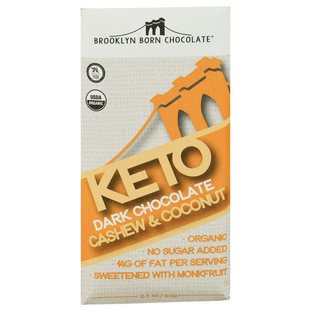 Brooklyn Born Chocolate - Bar Og2 Dkchc Cshcnut Kto - Case of 12-2.1 OZ