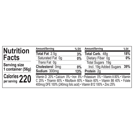 Post Consumer Brands Fruity Pebbles 2 Ounce Size - 12 Per Case