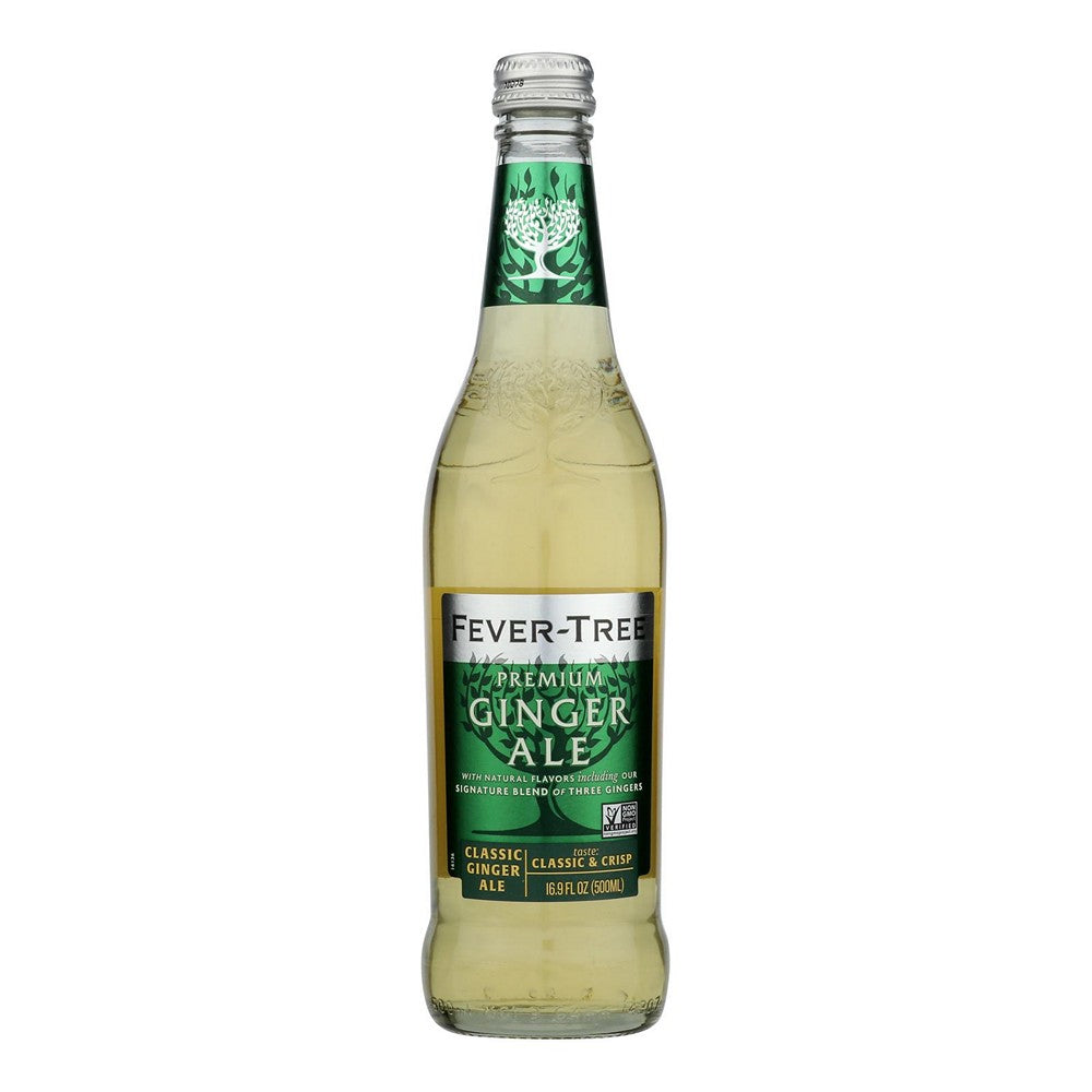 Fever - Tree Ginger Ale - Ale - Case of 8 - 16.9 FL oz.