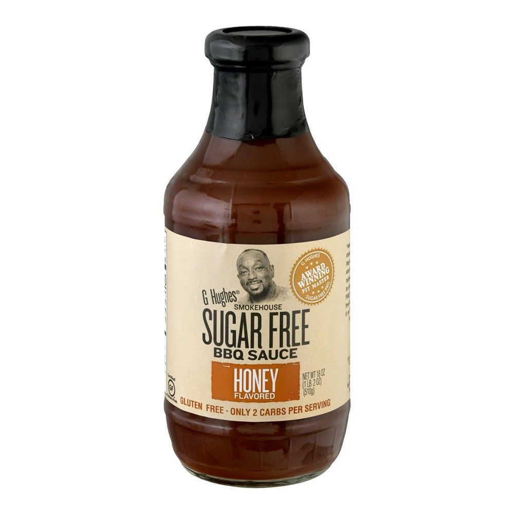 G Hughes BBQ Sauce - Honey - Case of 6 - 18 oz