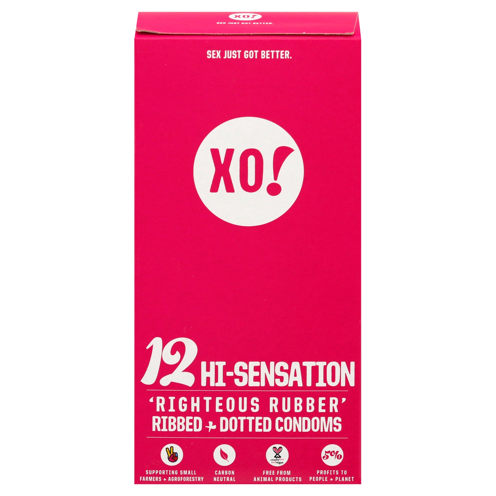 Xo! - Condoms Rbbr Hi-sensation - Case of 8-12 CT
