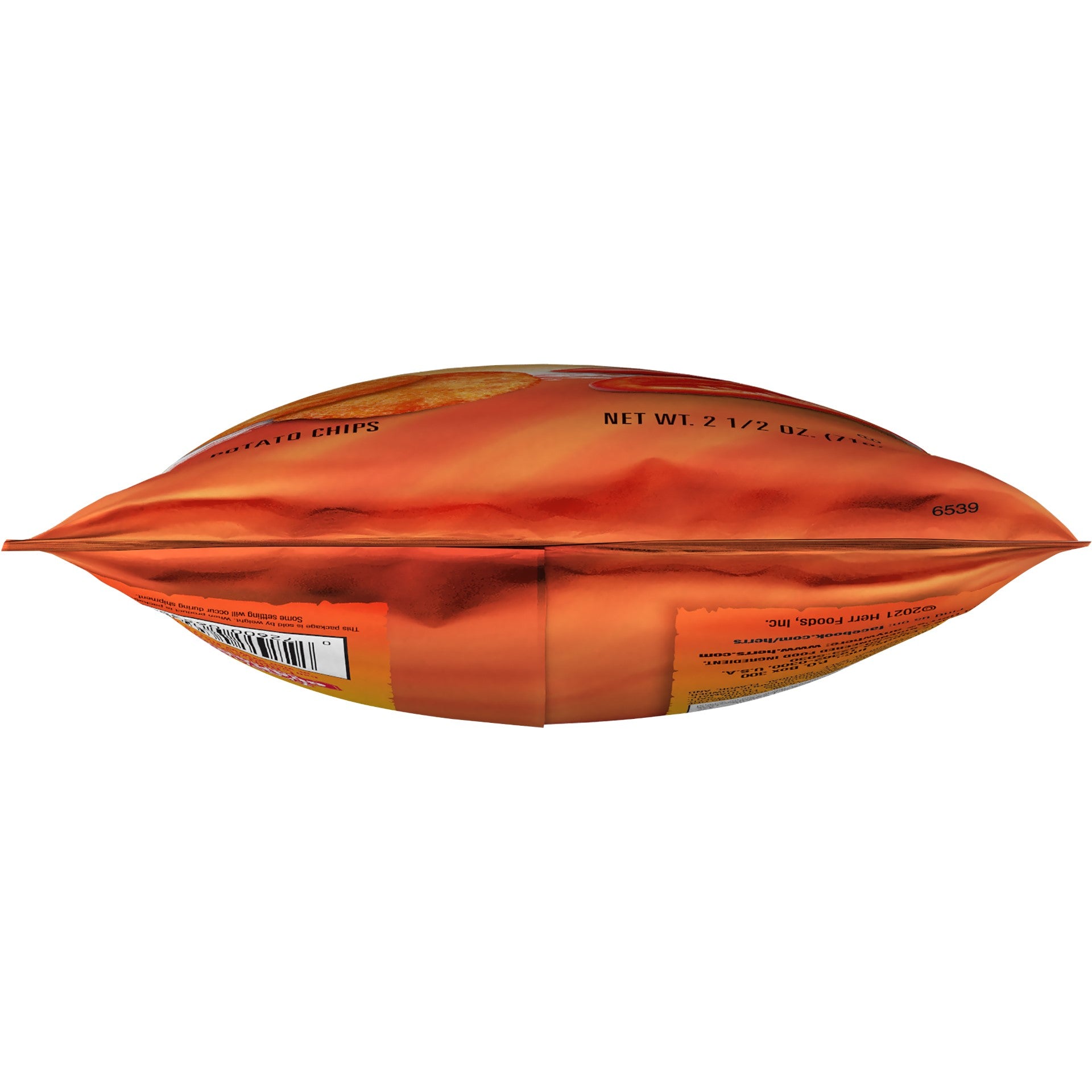 Herr Brands Red Hot Chips 2.5 Ounce Size - 12 Per Case
