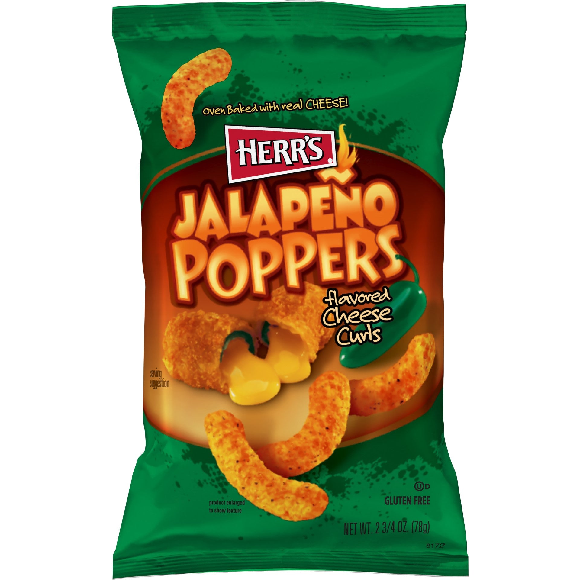 Herr Foods Inc Jalapeno Popper Curl 2.75 Ounce Size - 12 Per Case