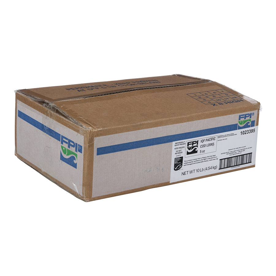 ( Kg) Individual Quick Frozen Pacific Cod Loins Msc 10 Pound Each - 1 Per Case
