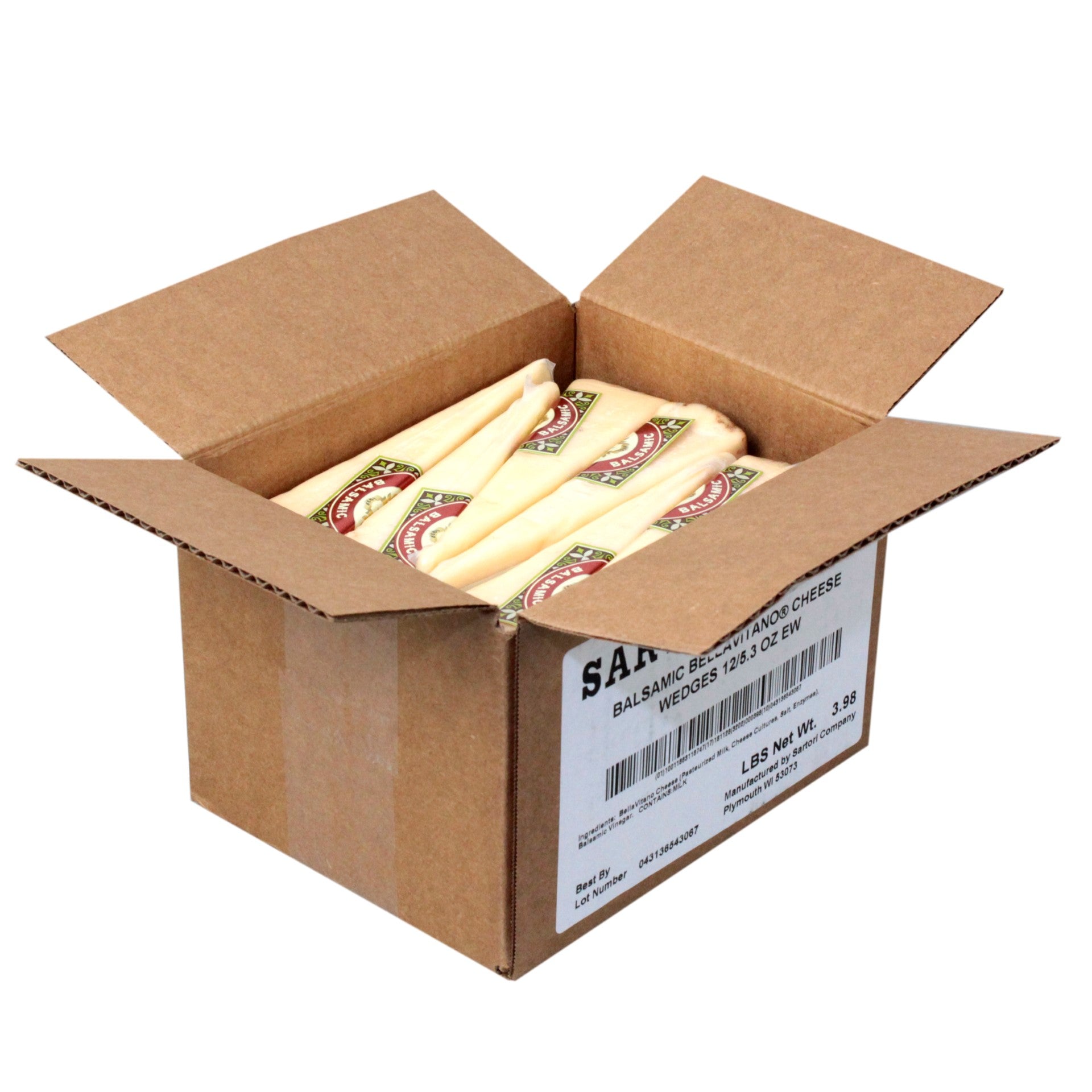 Sartori Balsamic Bellavitano Cheese5.3 Ounce Size - 12 Per Case