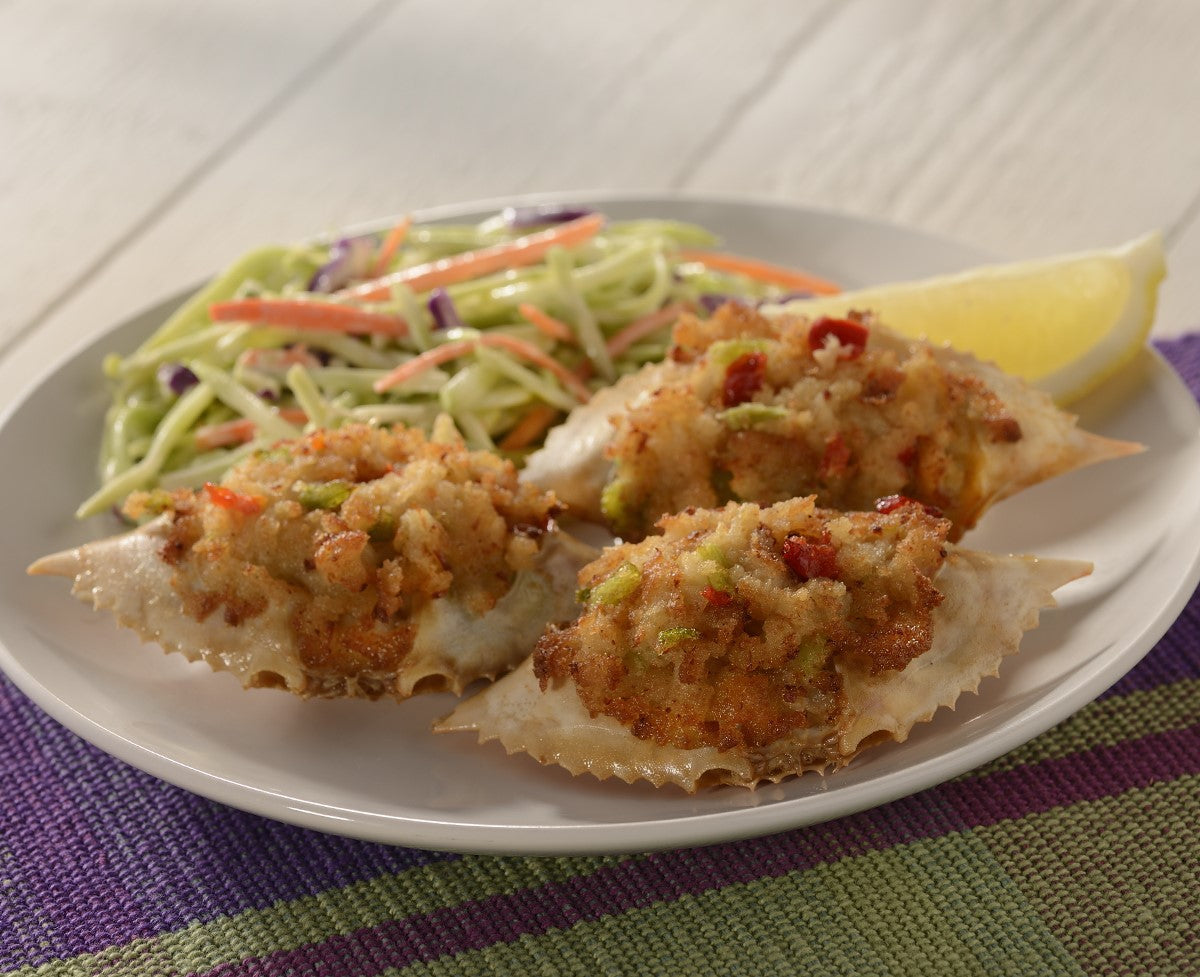 Cap'n Joe Stuffed Crab Shells Tray Packed 3 Ounce Size - 72 Per Case