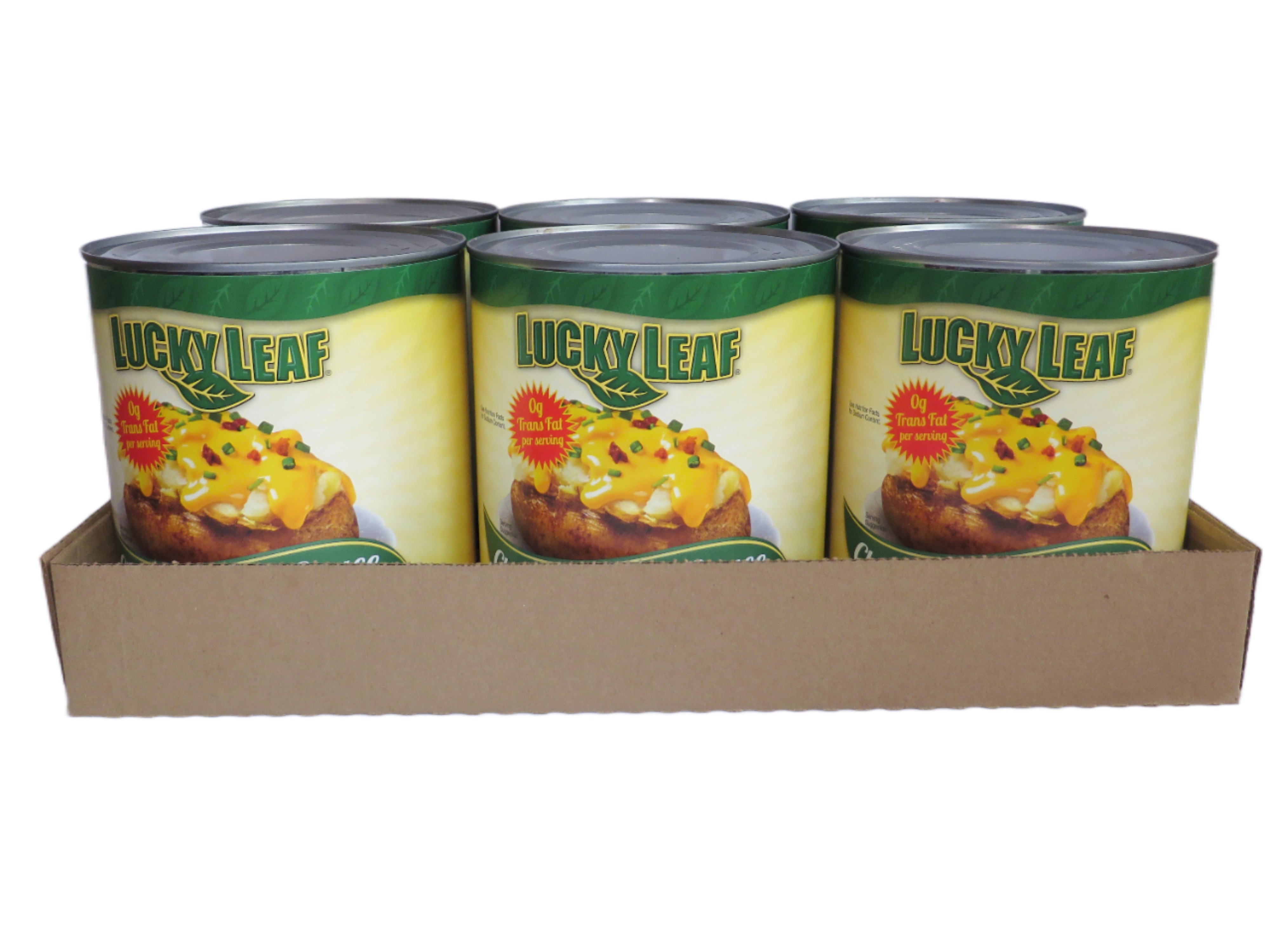 Lucky Leaf Cheddar Cheese Sauce Tffphof Cans 106 Ounce Size - 6 Per Case