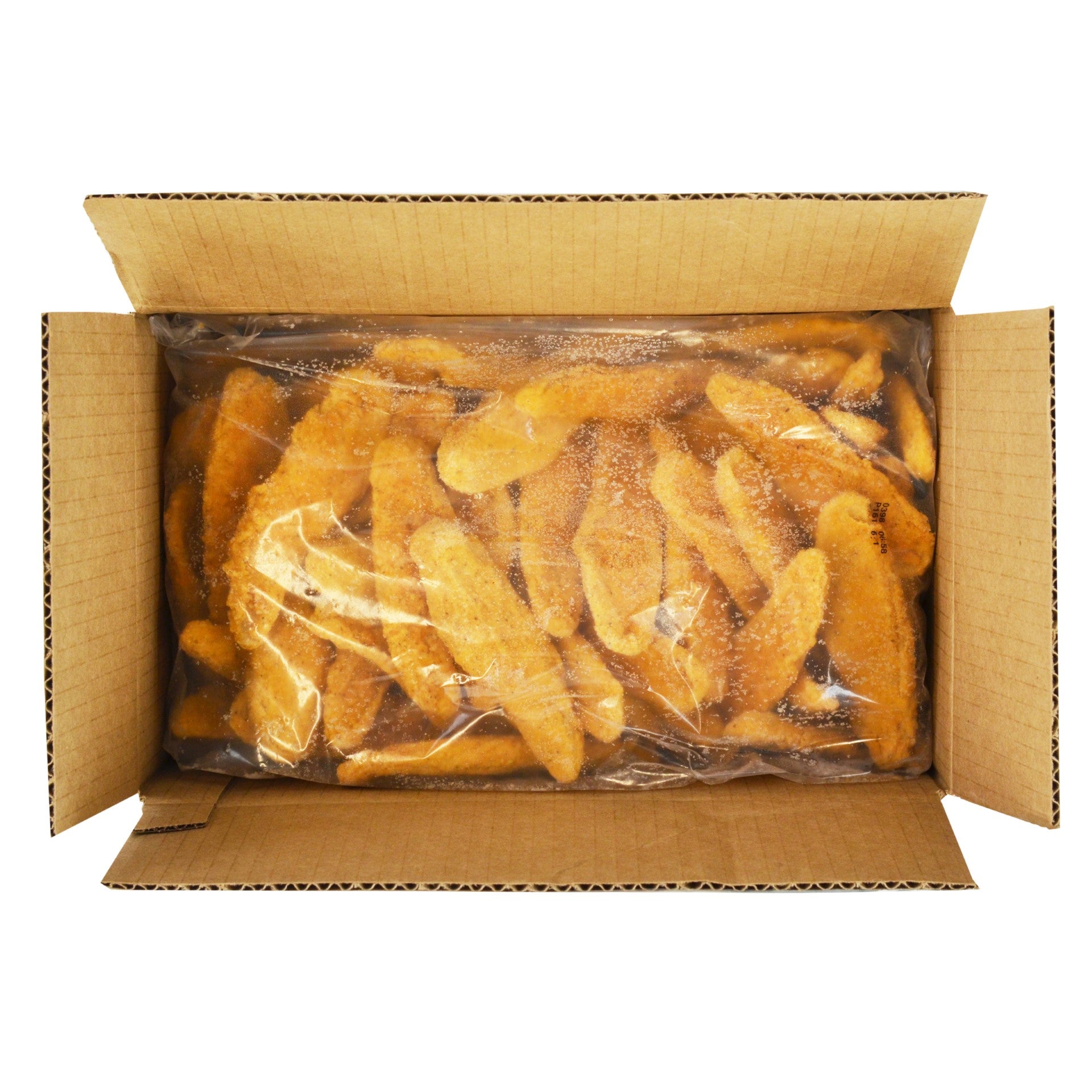 Brakebush(r) Smartshapes(r) Gold'n'spice(r) Breaded Enriched Breast Strips Fully Cooked 5