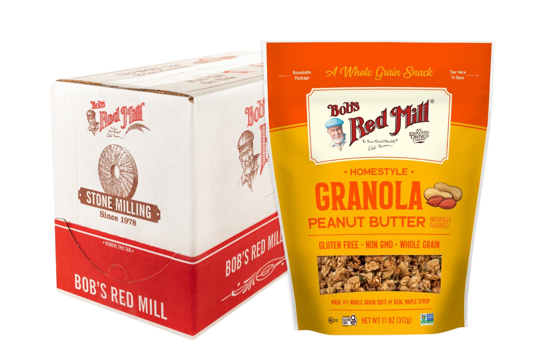 Bob's Red Mill Peanut Butter Granola 11 Ounce Size - 6 Per Case
