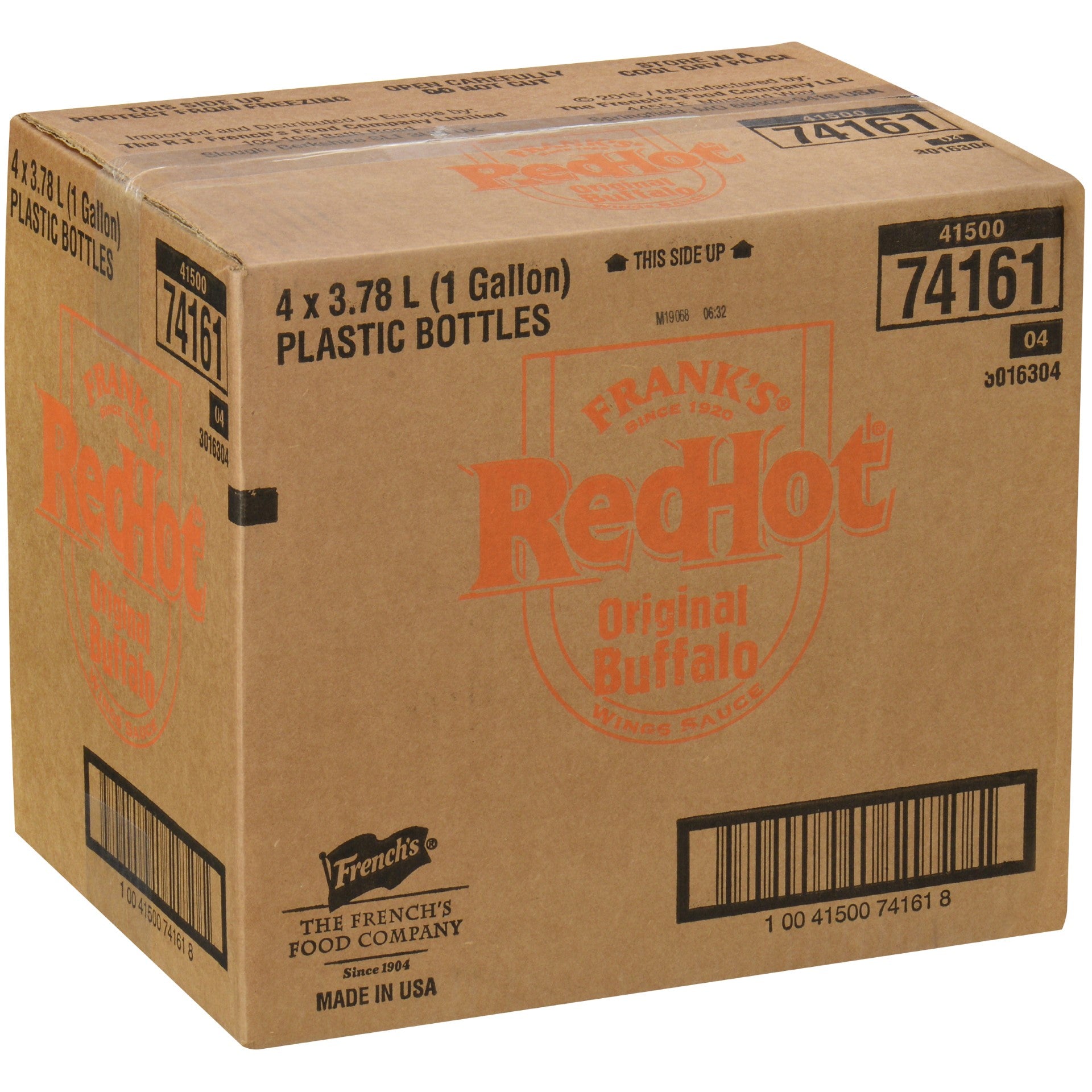 Frank's Redhot Kosher Buffalo Wing Hot Saucebulk Ga 1 Gallon - 4 Per Case