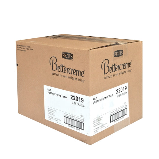 Bettercreme Icing Red Pre Whipped 0.75 Pound Each - 15 Per Case.