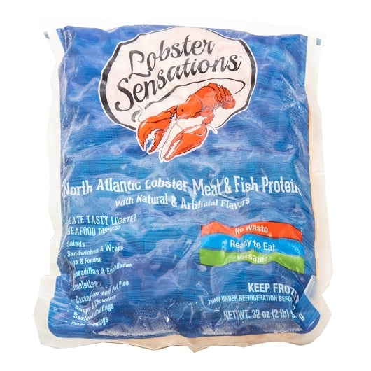 King & Prince Lobster Sensations Lobster Meat And Lobster Flavored Seafood Blend, 2 Pounds, 6 Per Case