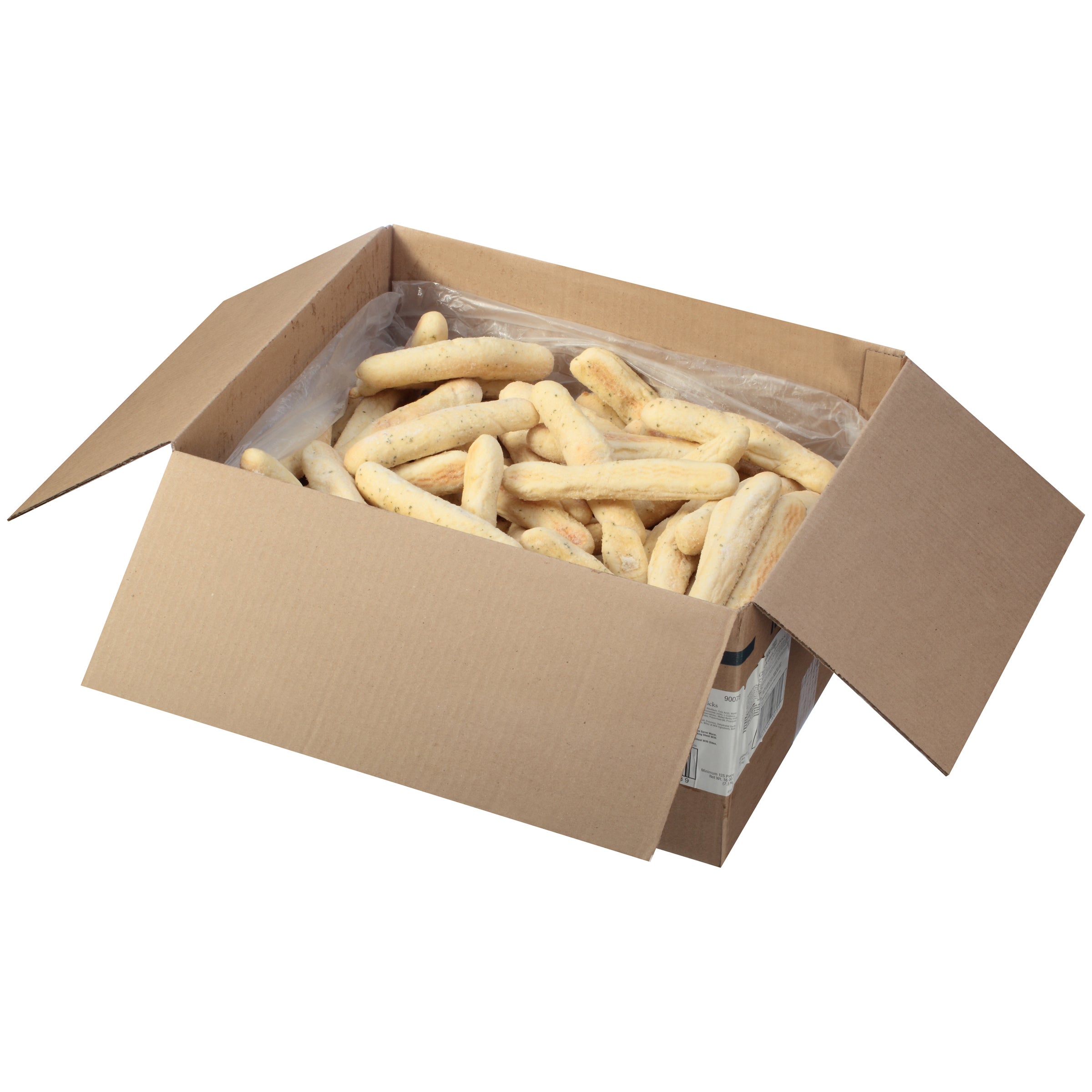 New York Bakery Eight Inch Cheese And Garlic Breadstick Bag 16 Pound Each - 1 Per Case