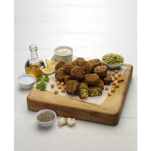 Grecian Delight Falafel Fritters Uncooked Puck 4 Pound Packs- 4 Per Case