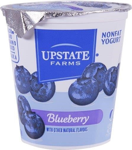 Upstate Farms Nonfat Blueberry Blended Yogurtoz 8 Ounce Size - 12 Per Case