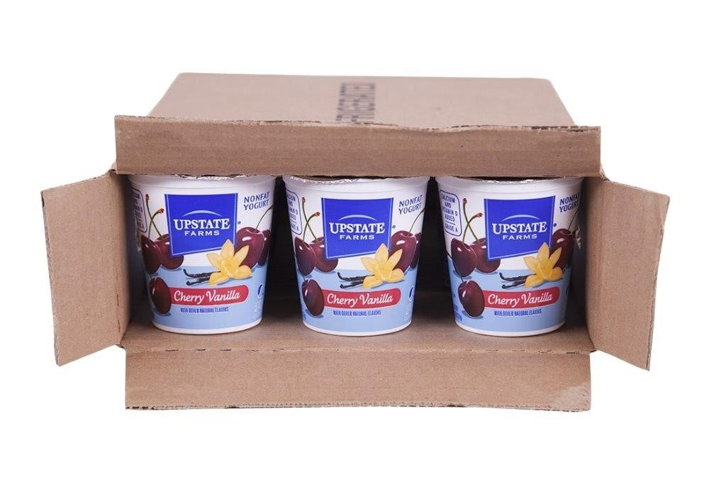 Upstate Farms Cherry Vanilla Blended Yogurt8 Ounce Size - 12 Per Case