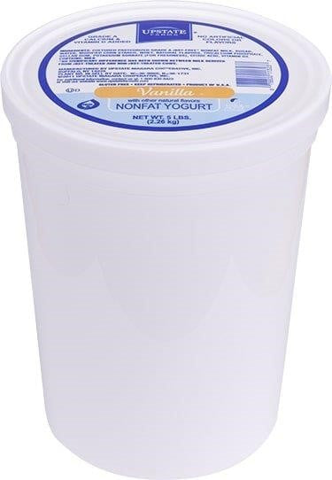 Upstate Farms Vanilla Nf Yogurt 5 Pound Each - 4 Per Case