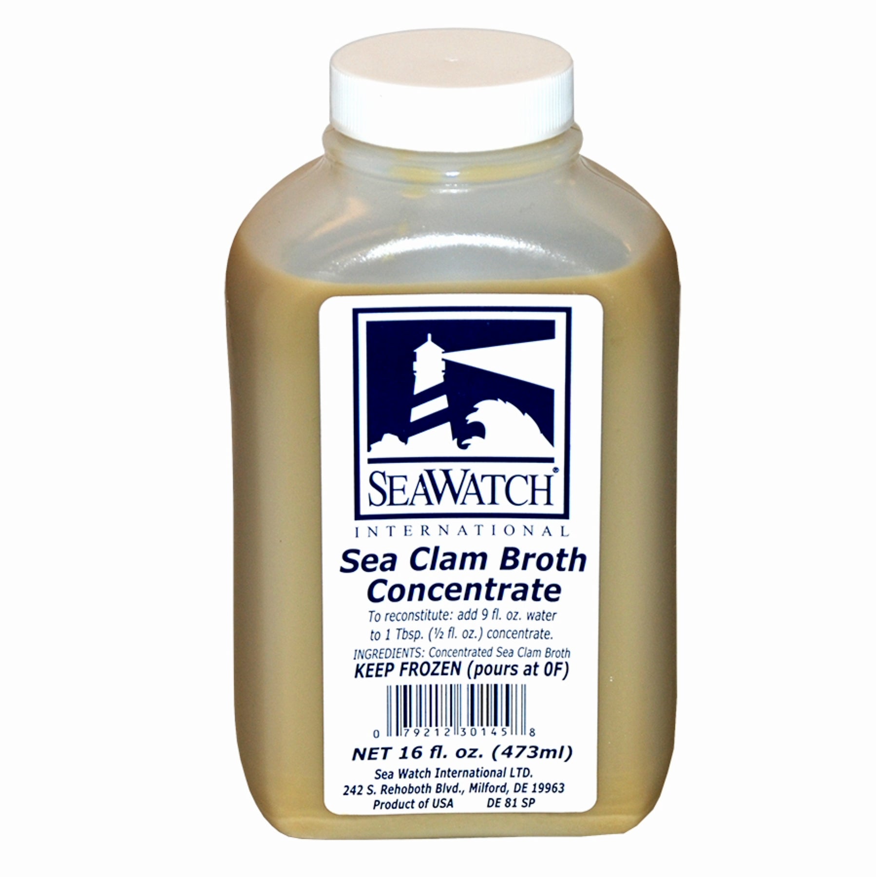 Concentrated Sea Clam Broth 16 Ounce Size - 8 Per Case