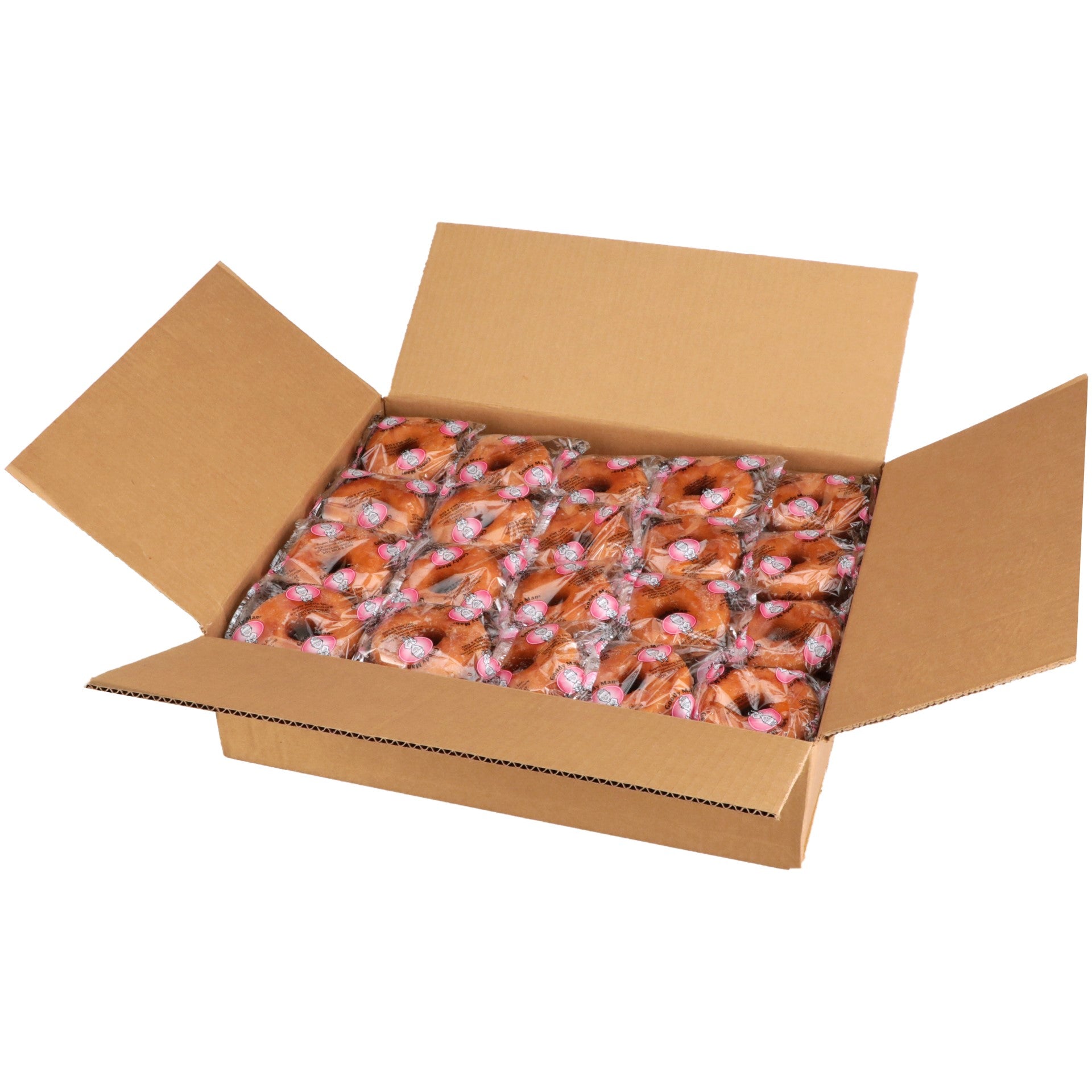 Super Bakery Individually Wrapped Whole Graingoody Ring Yeast Raised Donut 2.5500 Ounce Size -