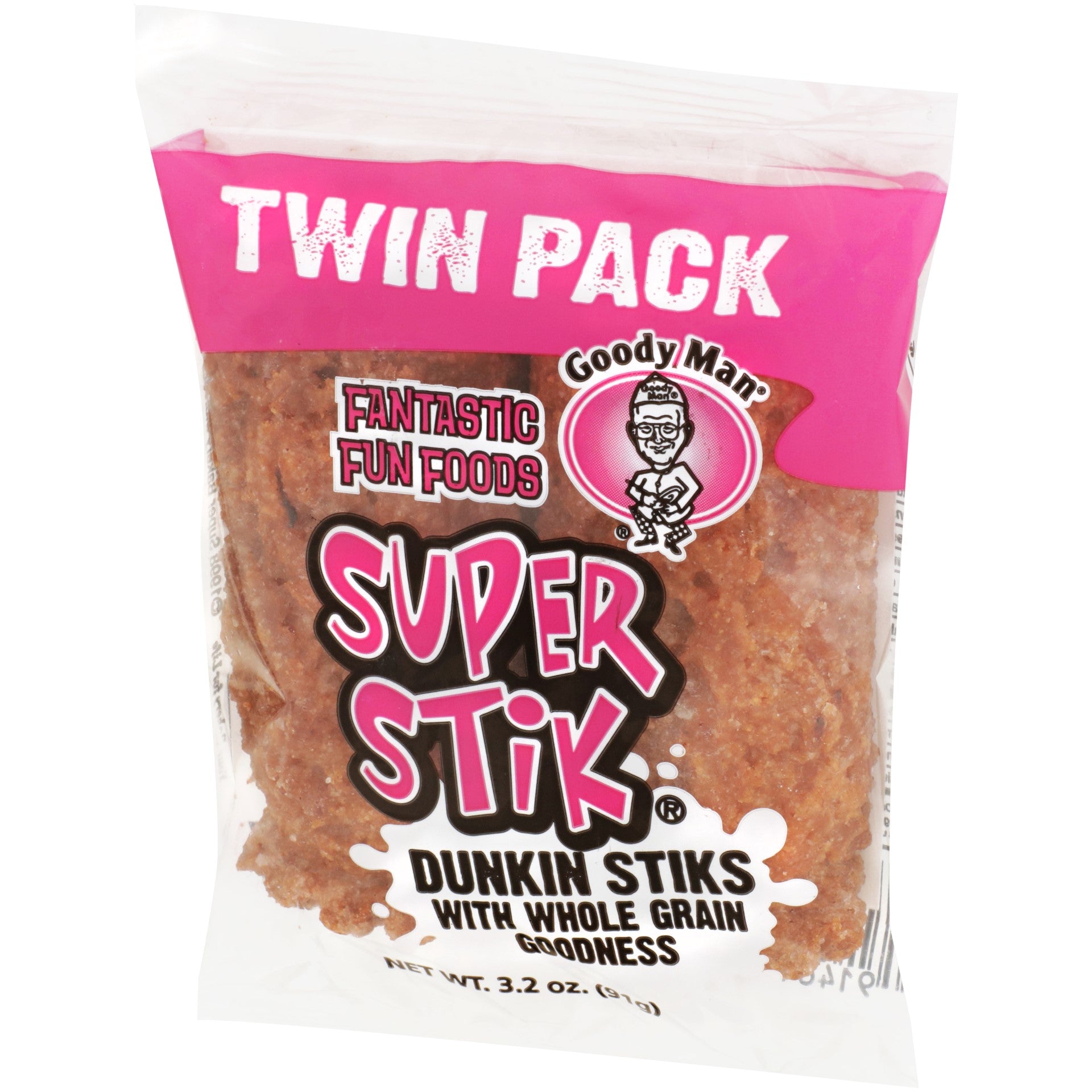 Super Bakery Whole Grain Dunkin Stix 3.25 Ounce Size - 60 Per Case
