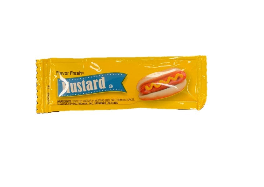 Flavor Fresh Mustard Single Serve Gr 5.5 Grams Each - 4 Per Case